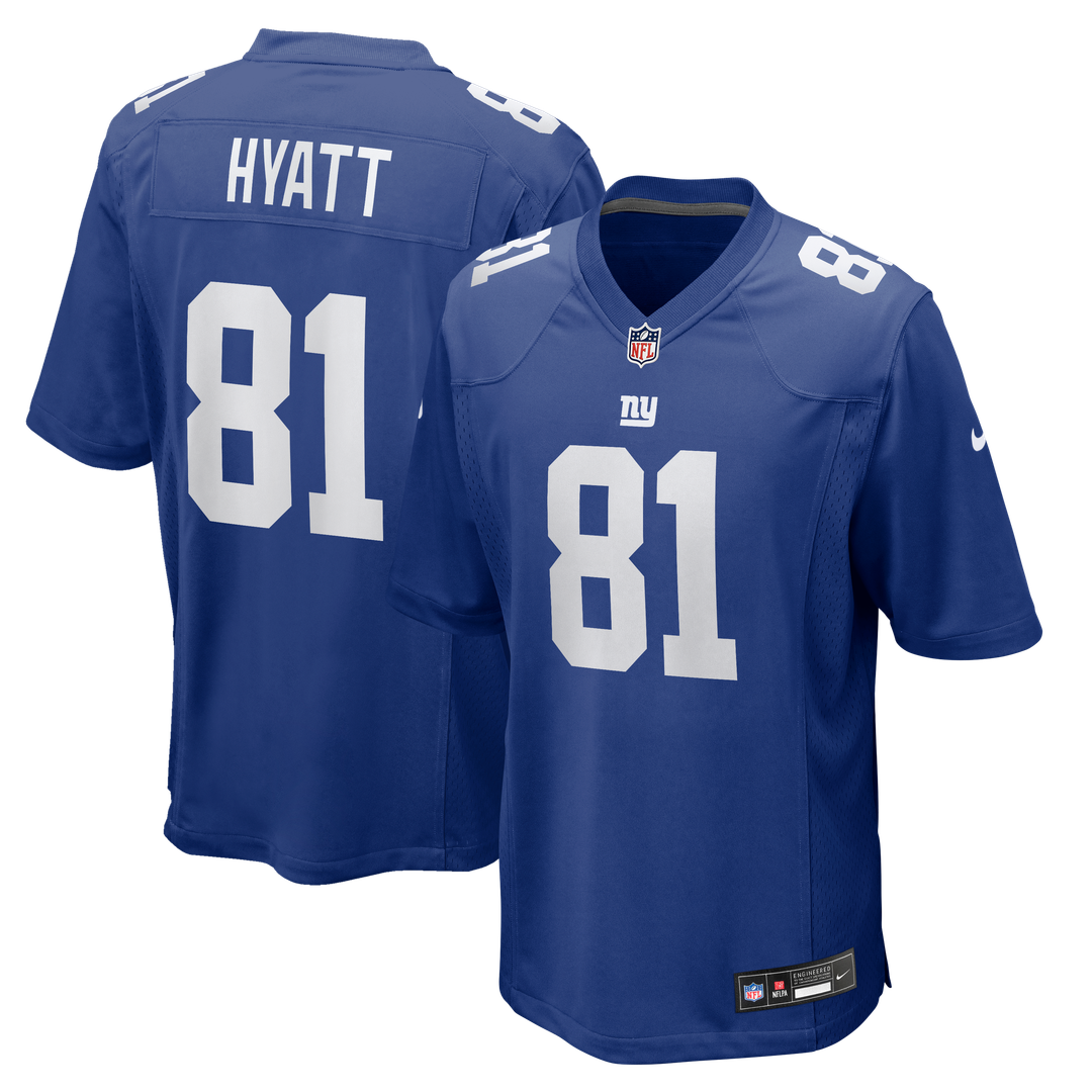 New York Giants Jalin Hyatt Royal Team Game Jersey