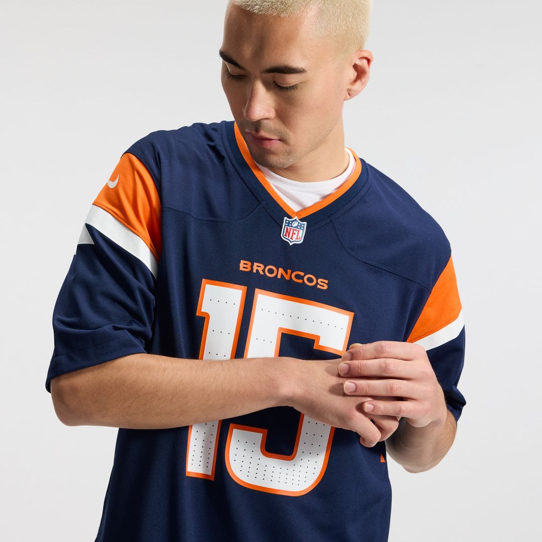 Denver Broncos Nik Bonitto Navy Alternate Game Jersey