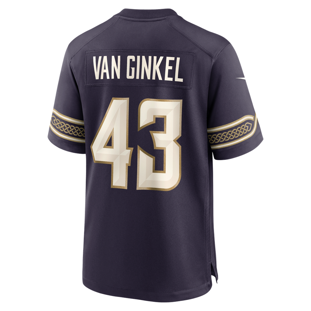 Minnesota Vikings Andrew Van Ginkel Purple 2026 Rivalries Collection Game Jersey