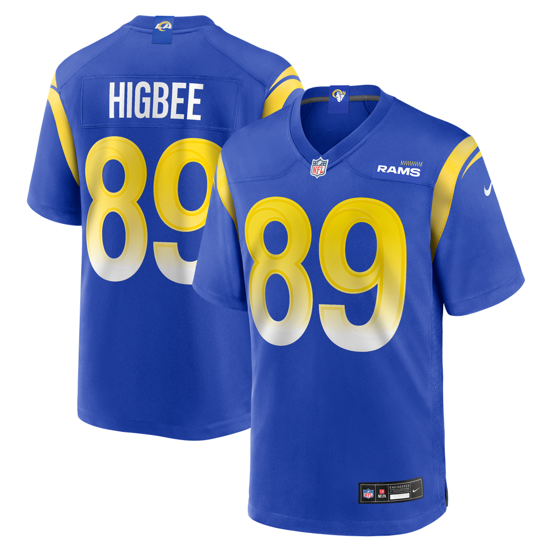 Los Angeles Rams Tyler Higbee Royal Game Player Jersey