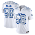 Buffalo Bills Matt Milano White Rivalries Collection Stitched Limited Jersey