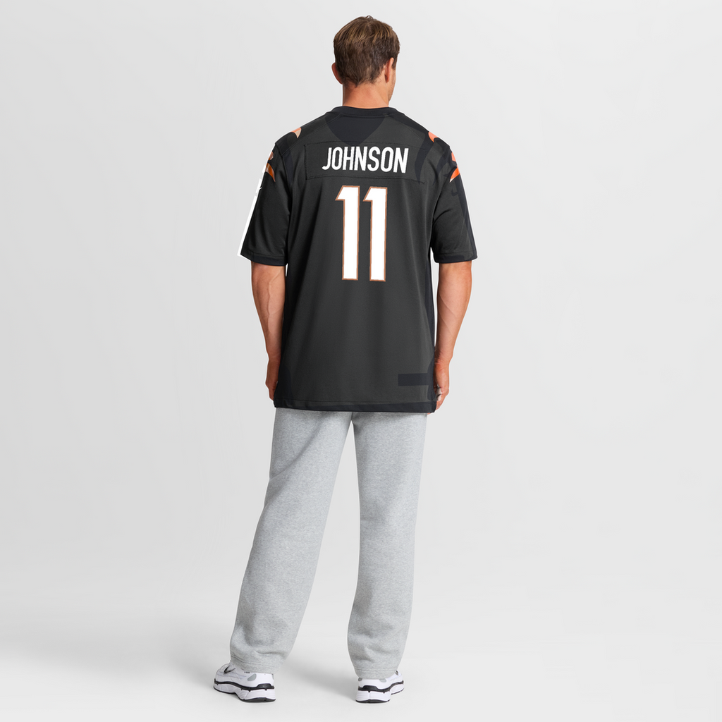 Cincinnati Bengals Josh Johnson Black Team Game Jersey