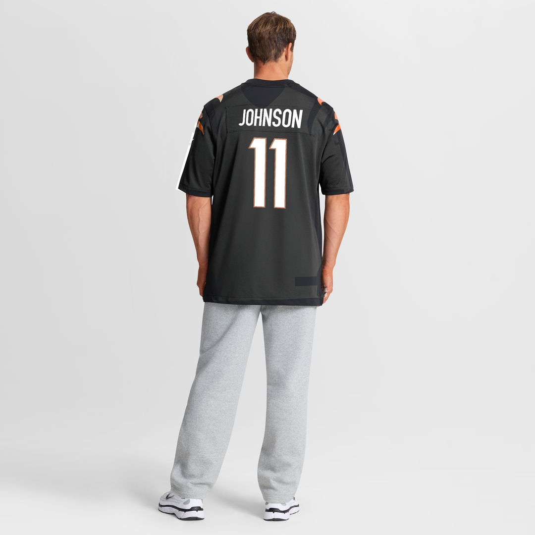Cincinnati Bengals Josh Johnson Black Team Game Jersey
