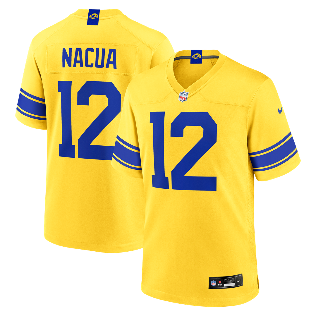 Los Angeles Rams Puka Nacua White White Game Player Jersey