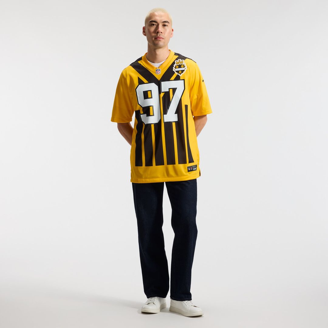 Pittsburgh Steelers Cameron Heyward Gold Alternate 1933 Throwback Game Jersey