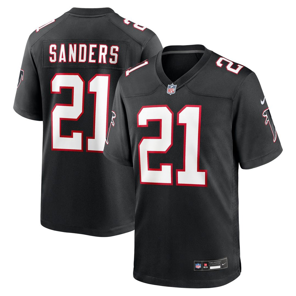 Atlanta Falcons Deion Sanders Black Retired Player Alternate Game Jersey
