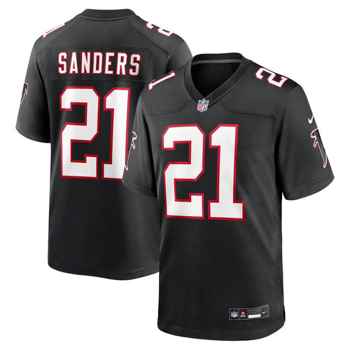 Atlanta Falcons Deion Sanders Black Retired Player Alternate Game Jersey