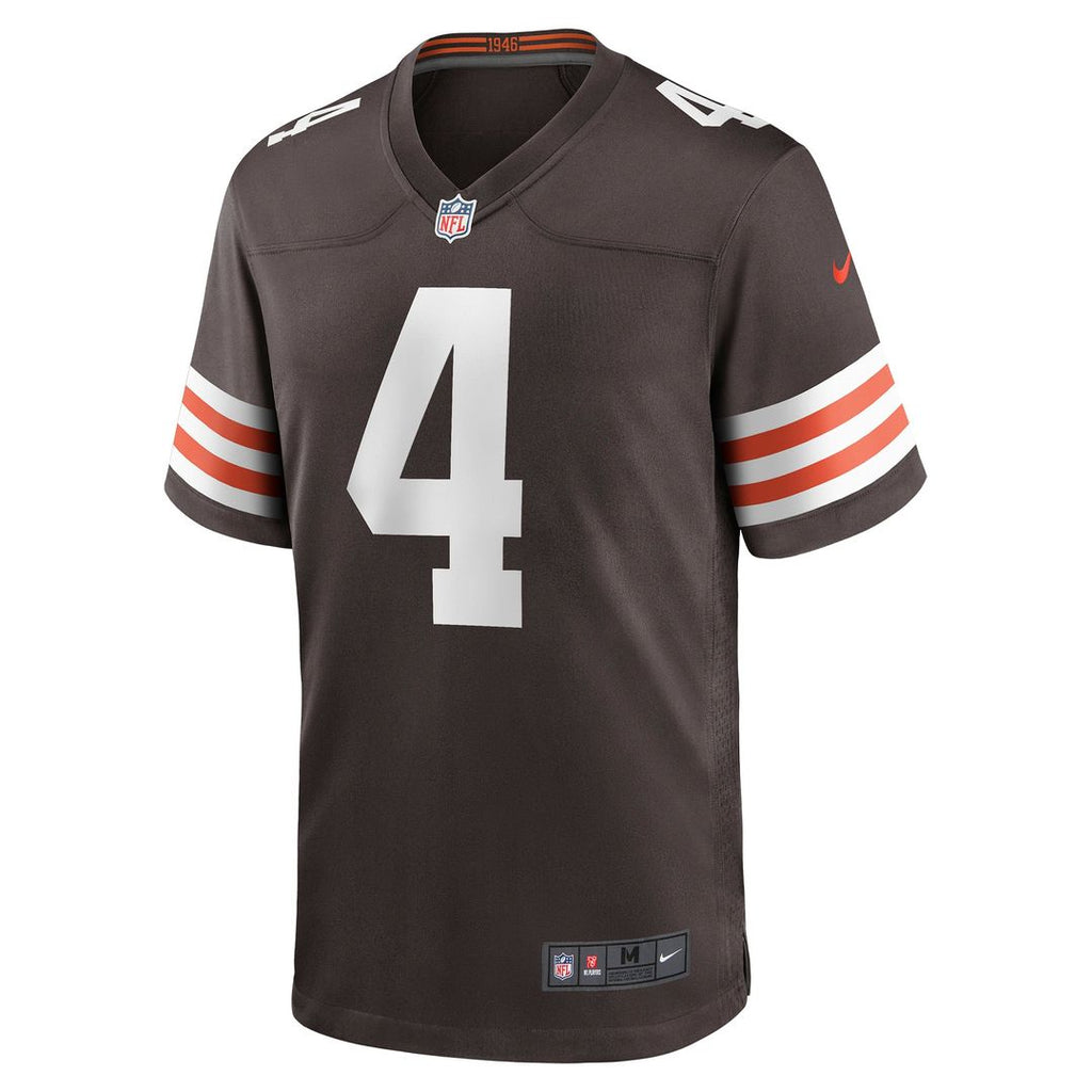 Cleveland Browns Deshaun Watson White Game Jersey
