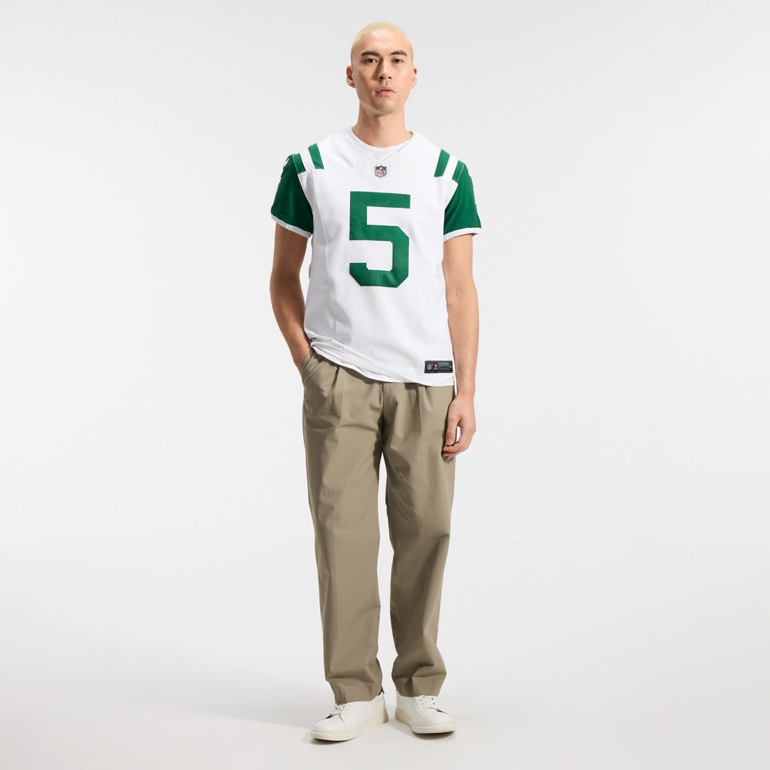 New York Jets Garrett Wilson White Classic Alternate Vapor F.U.S.E. Elite Jersey