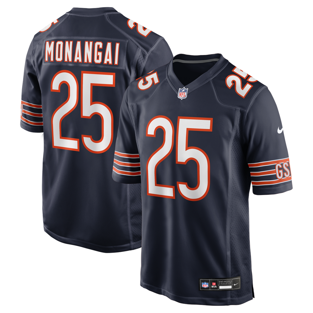 Chicago Bears Kyle Monangai Navy Team Game Jersey