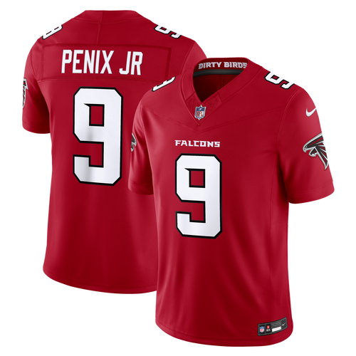 Atlanta Falcons Michael Penix Jr. Red Team Vapor F.U.S.E. Stitched Limited Jersey
