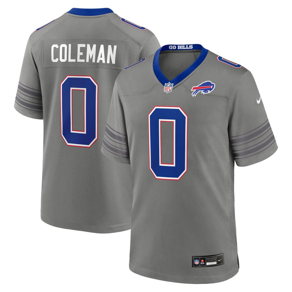 Buffalo Bills Keon Coleman Gray Nickel City Game Jersey