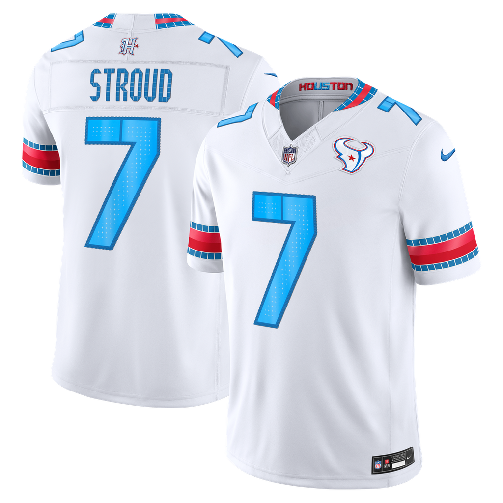 Houston Texans C.J. Stroud White 2026 Rivalries Collection Stitched Limited Jersey