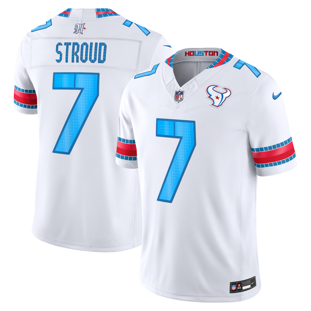 Houston Texans C.J. Stroud White 2026 Rivalries Collection Stitched Limited Jersey