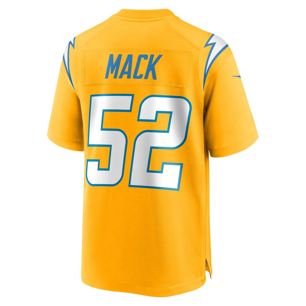 Los Angeles Chargers Khalil Mack Navy Alternate Super Chargers Game Player Jersey