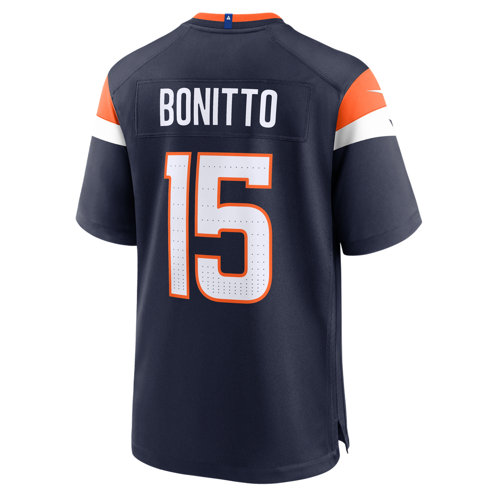 Denver Broncos Nik Bonitto Navy Alternate Game Jersey
