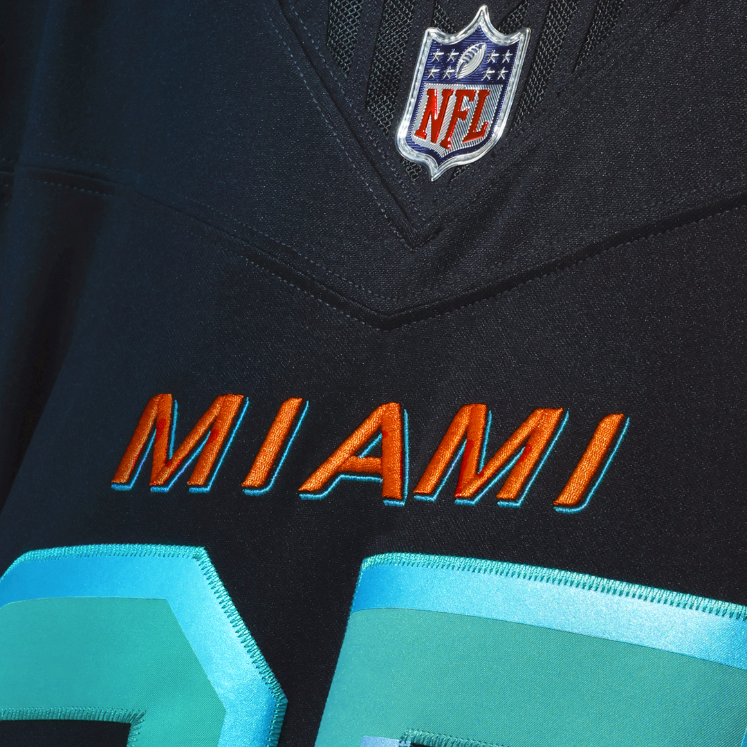 Miami Dolphins Dan Marino Navy Rivalries Collection Stitched Limited Jersey