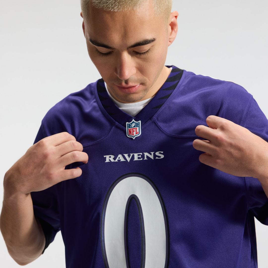 Baltimore Ravens Roquan Smith Purple Team Game Jersey