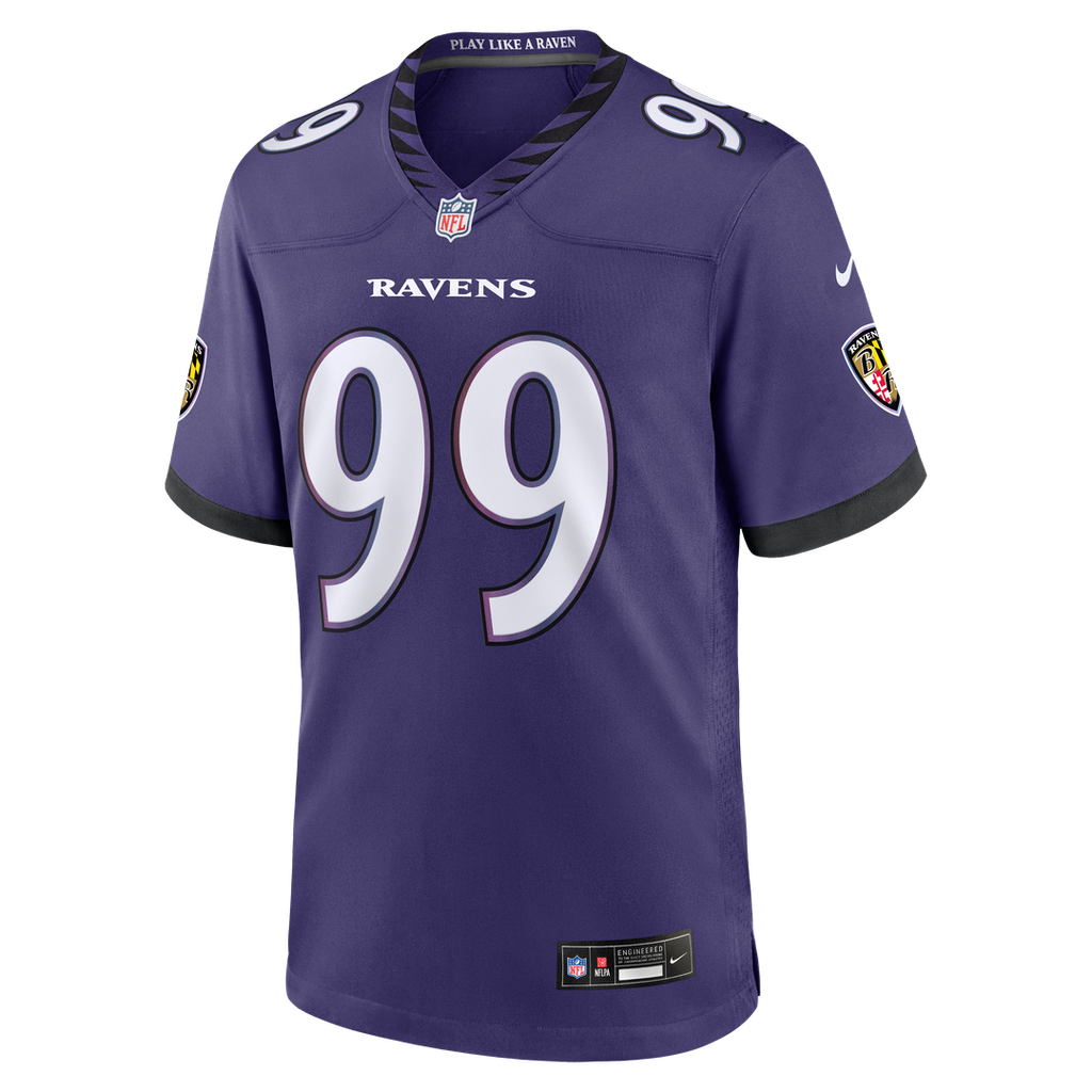 Baltimore Ravens Rayshaun Benny Purple Team Game Jersey