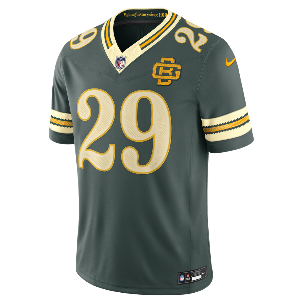Green Bay Packers Xavier McKinney Green 2026 Rivalries Collection Stitched Limited Jersey