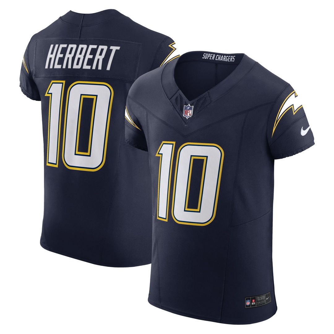 Los Angeles Chargers Justin Herbert Gold Alternate Vapor F.U.S.E. Elite Jersey