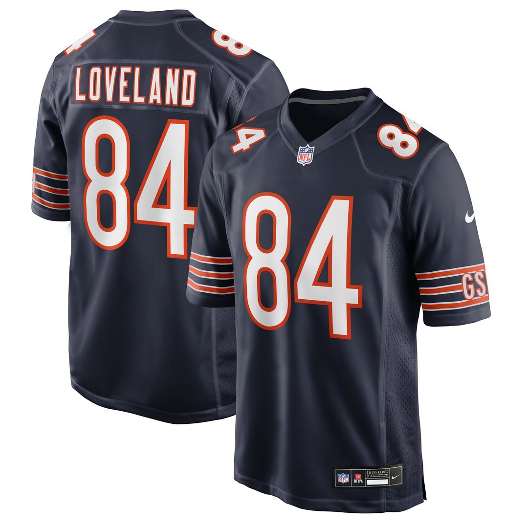 Chicago Bears Colston Loveland Orange Alternate Game Player Jersey