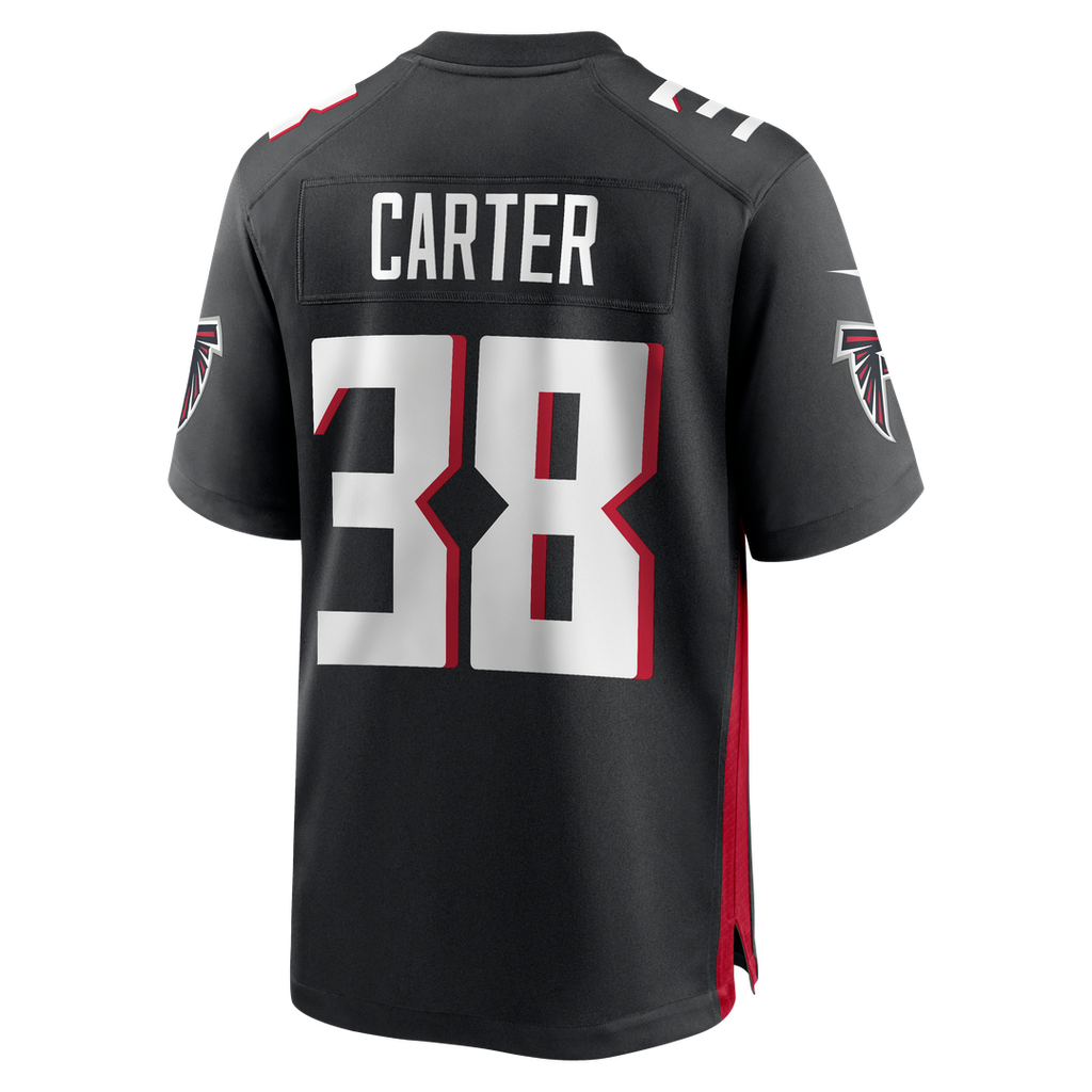 Atlanta Falcons Nathan Carter Black Team Game Jersey