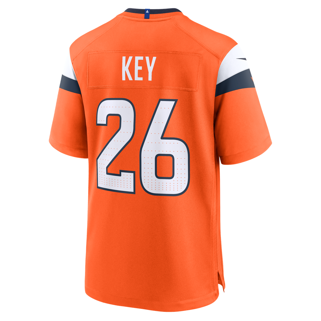 Denver Broncos Devon Key Orange Team Game Jersey