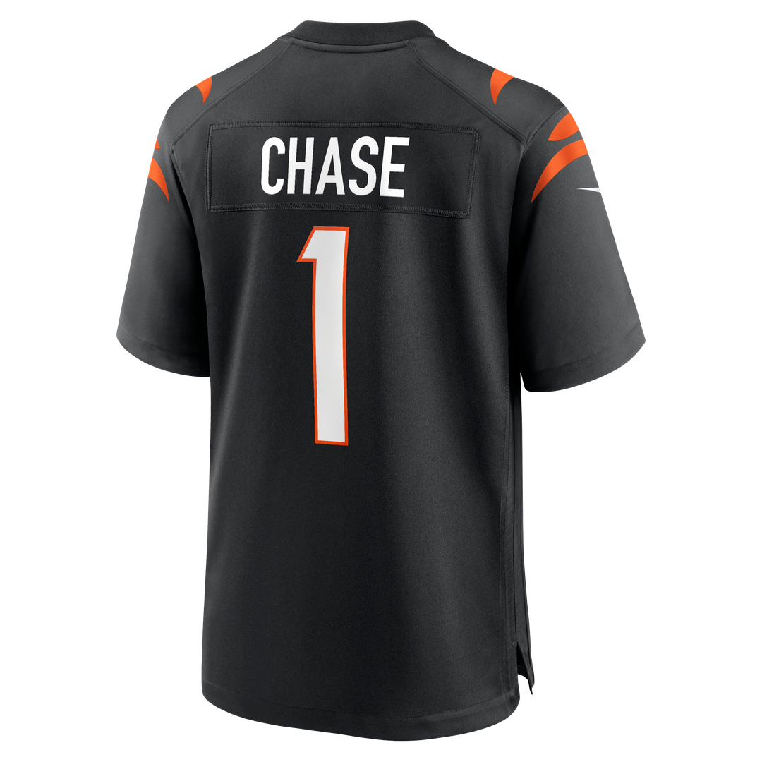 Cincinnati Bengals Ja'Marr Chase Black Game Jersey
