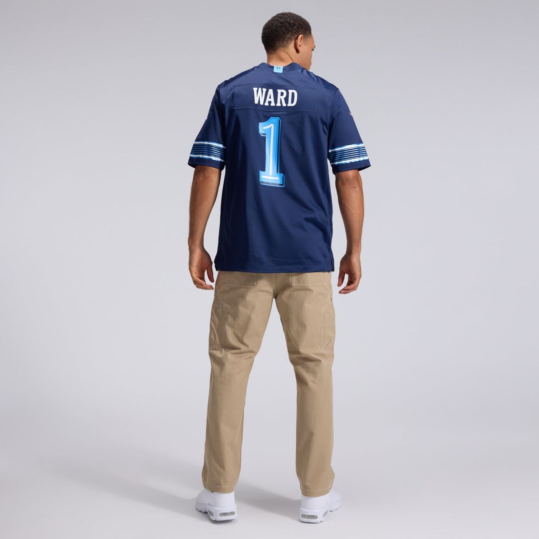Tennessee Titans Cameron Ward Navy 2026 Rivalries Collection Game Jersey