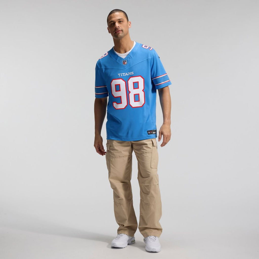 Tennessee Titans Jeffery Simmons White Vapor F.U.S.E. Stitched Limited Jersey