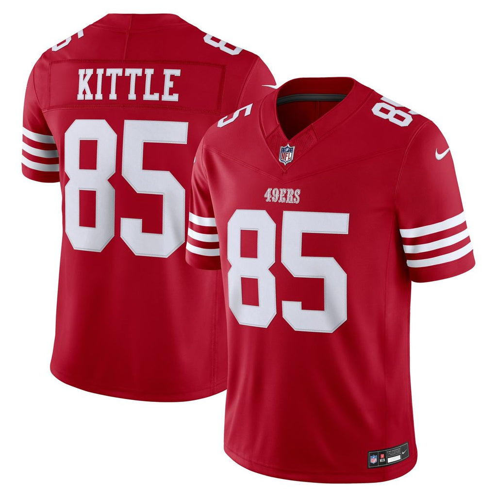 San Francisco 49ers George Kittle Scarlet Team Vapor F.U.S.E. Stitched Limited Jersey