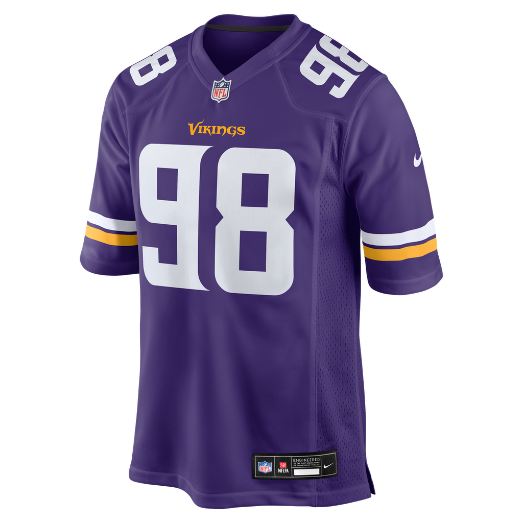 Minnesota Vikings Bo Richter Purple Team Game Jersey