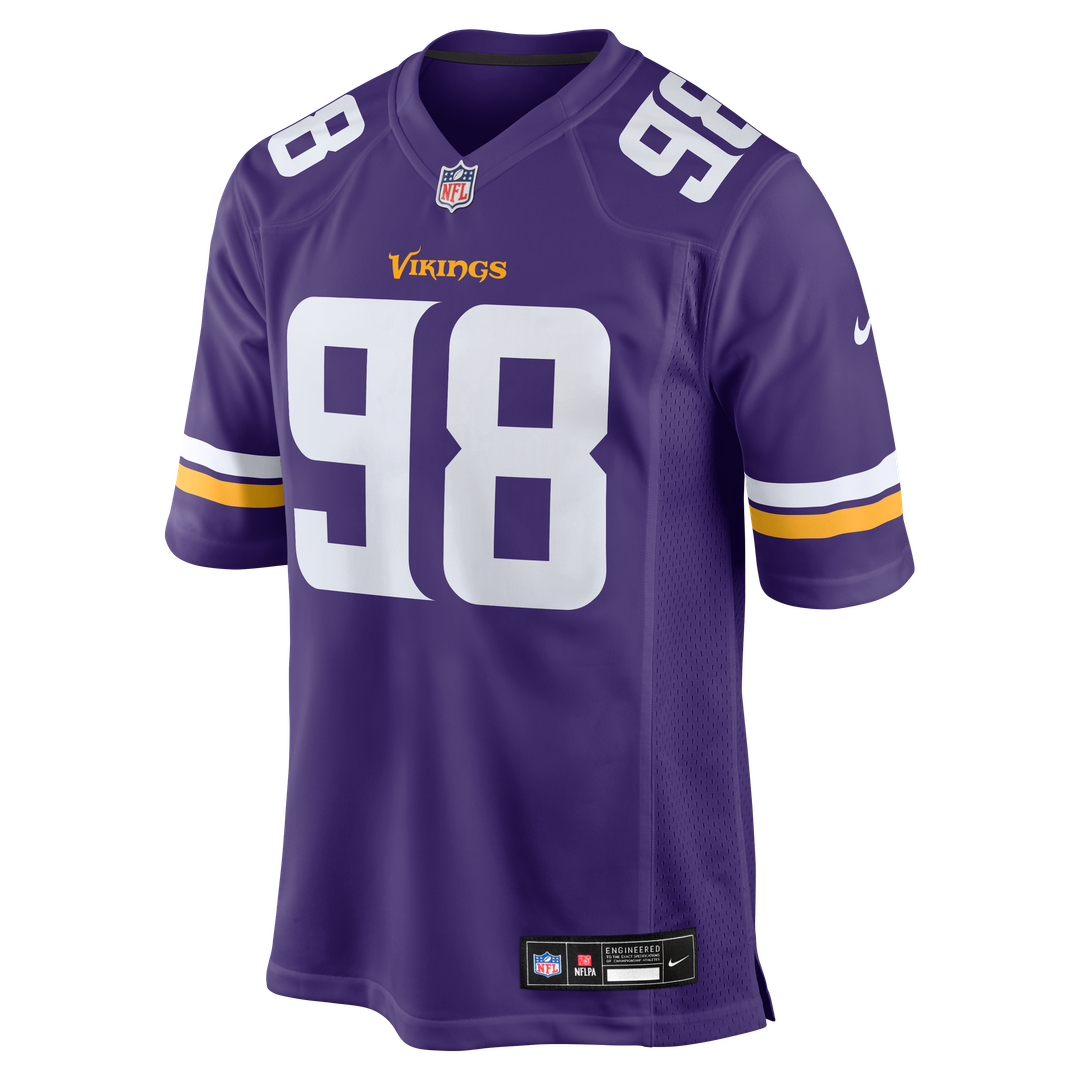 Minnesota Vikings Bo Richter Purple Team Game Jersey