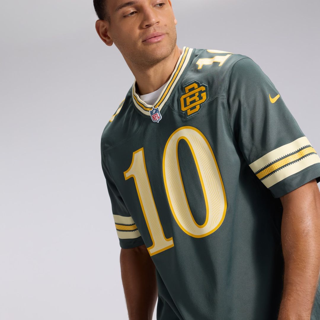 Green Bay Packers Jordan Love Green 2026 Rivalries Collection Game Jersey