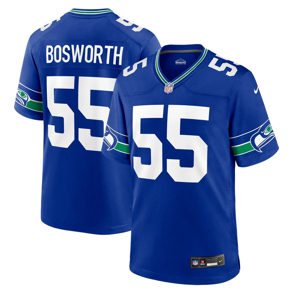 Seattle Seahawks Brian Bosworth Royal Retired Player Alternate Game Jersey