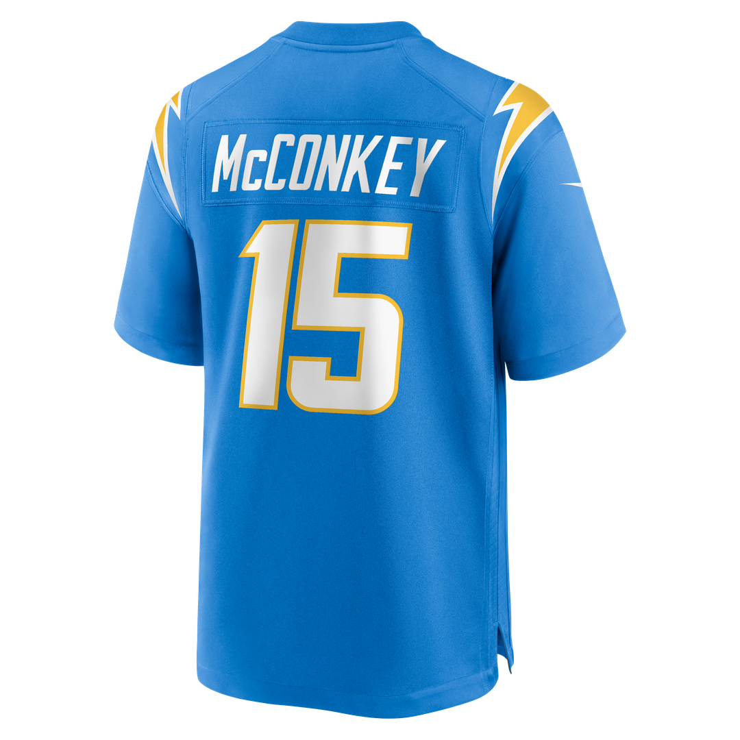 Los Angeles Chargers Ladd McConkey Navy Alternate Super Chargers Game Player Jersey