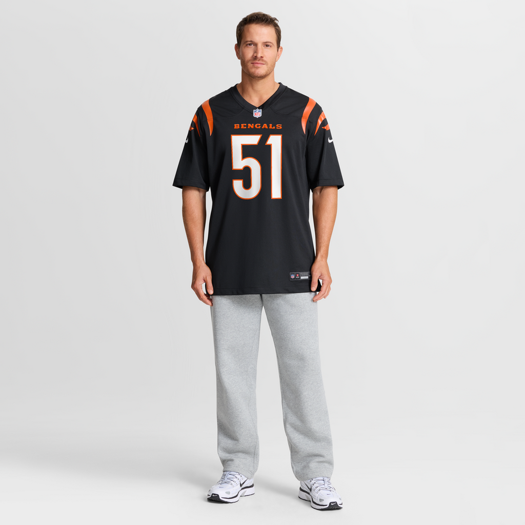 Cincinnati Bengals Isaiah Foskey Black Team Game Jersey
