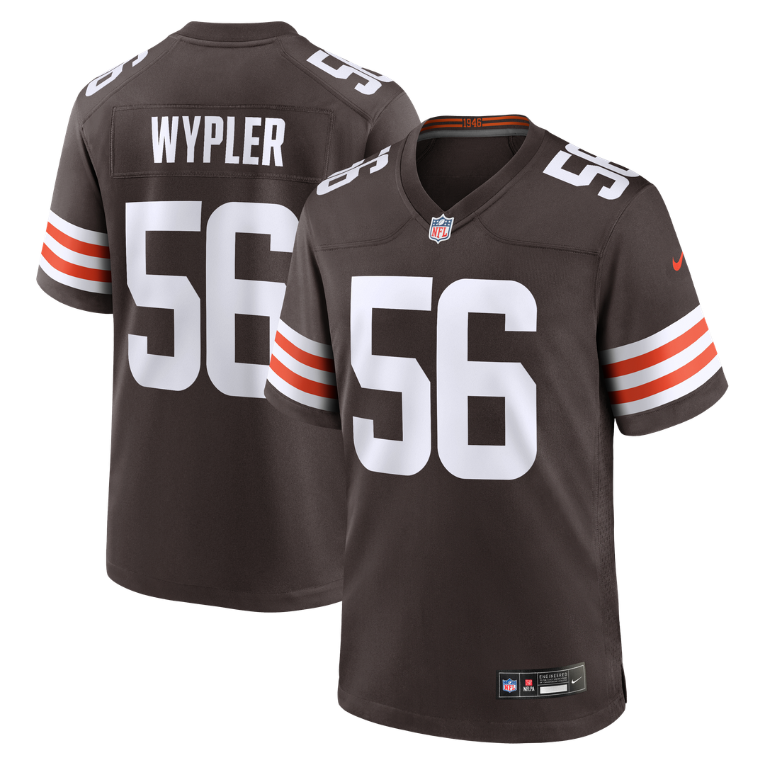 Cleveland Browns Luke Wypler Brown Team Game Jersey