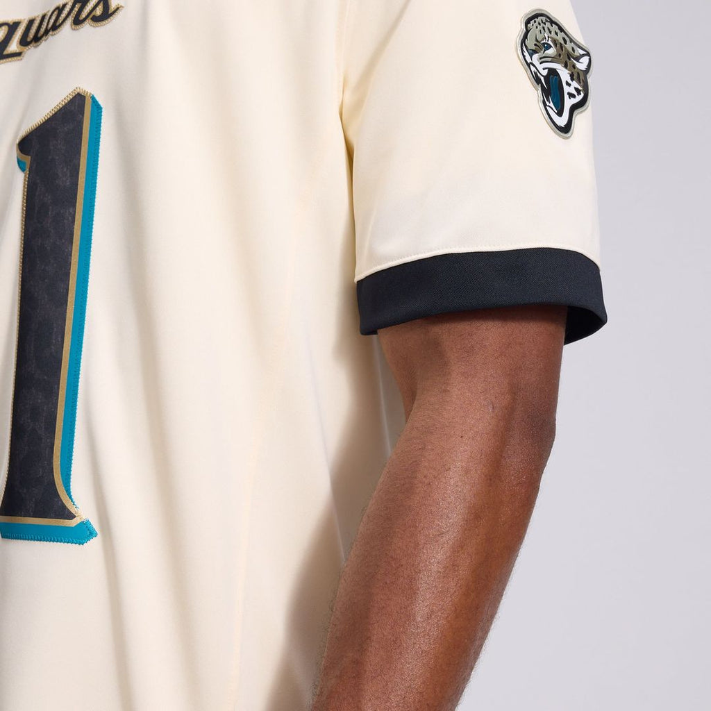 Jacksonville Jaguars Parker Washington Natural 2026 Rivalries Collection Stitched Limited Jersey