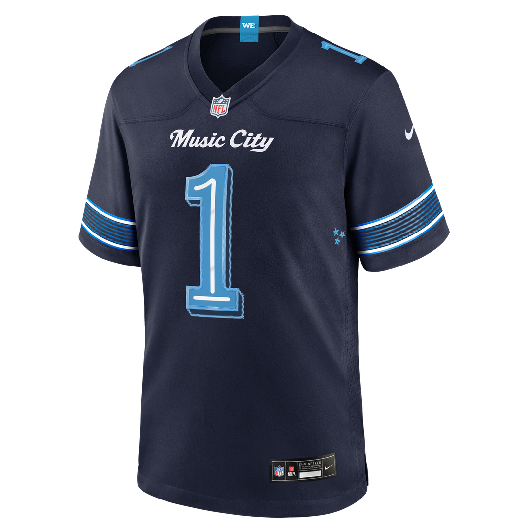 Tennessee Titans Cameron Ward Navy 2026 Rivalries Collection Game Jersey