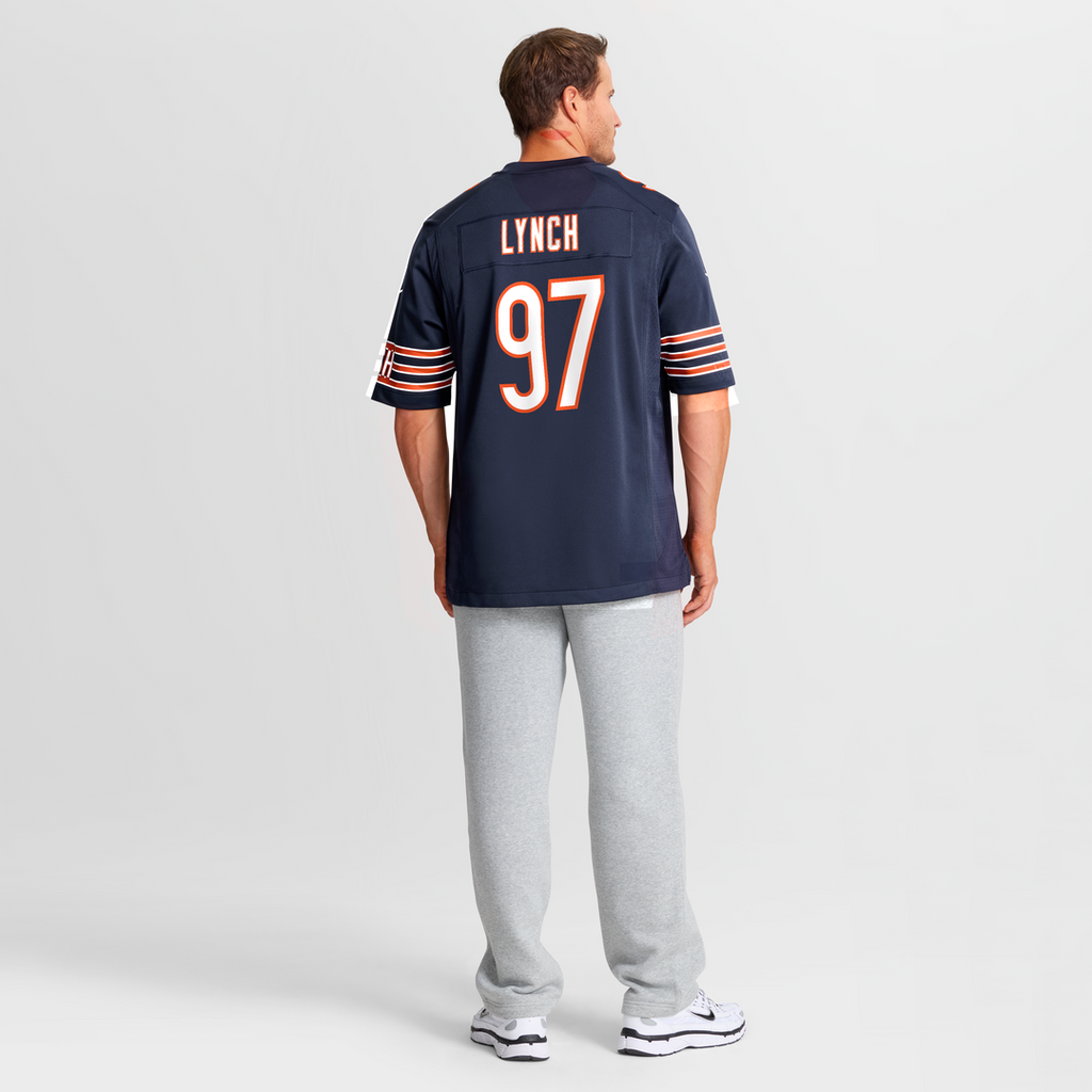 Chicago Bears James Lynch Navy Team Game Jersey