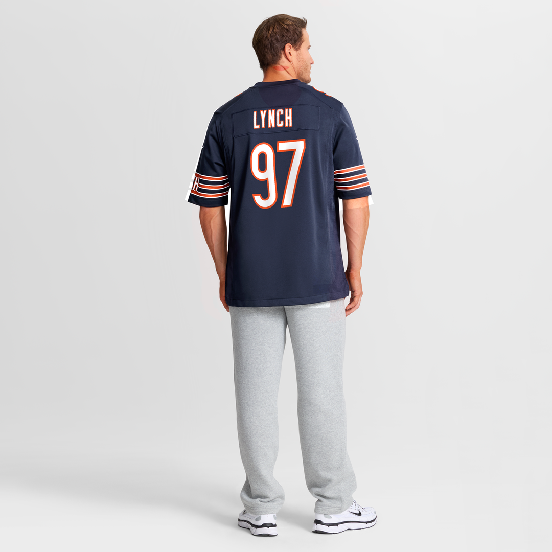 Chicago Bears James Lynch Navy Team Game Jersey