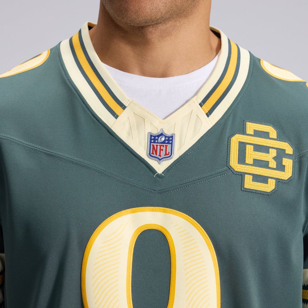 Green Bay Packers Christian Watson Green 2026 Rivalries Collection Stitched Limited Jersey