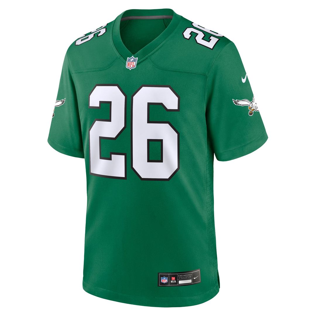 Philadelphia Eagles Saquon Barkley Midnight Green Team Game Jersey