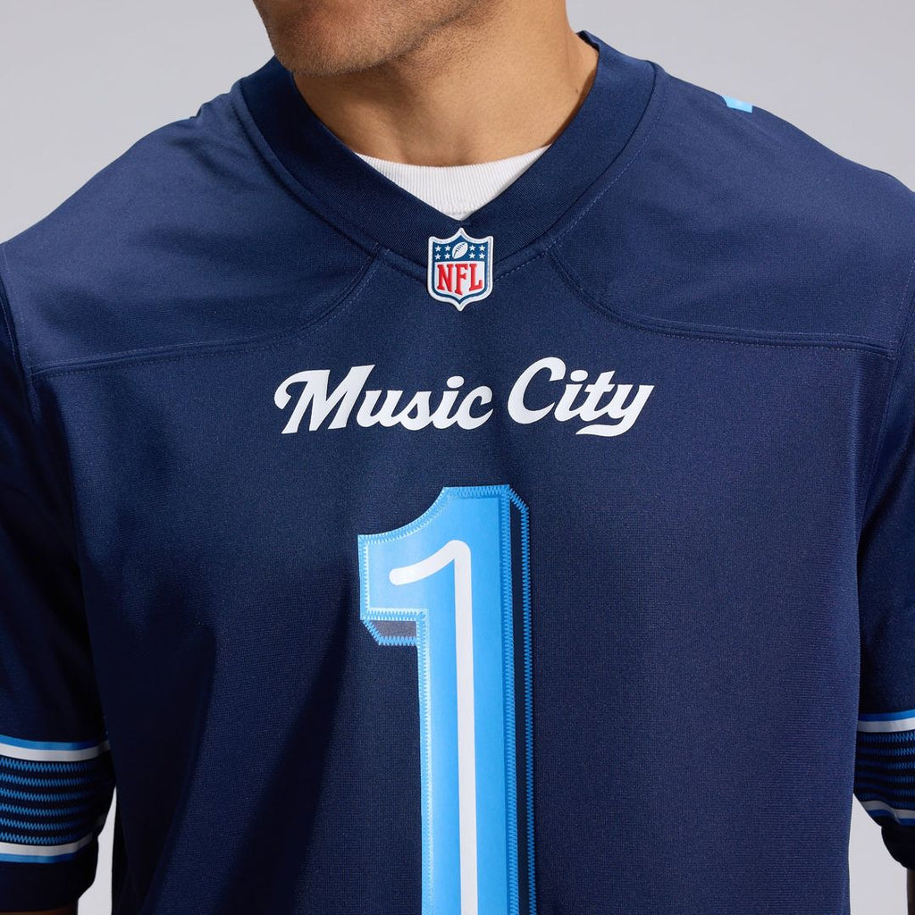 Tennessee Titans Cameron Ward Navy 2026 Rivalries Collection Game Jersey