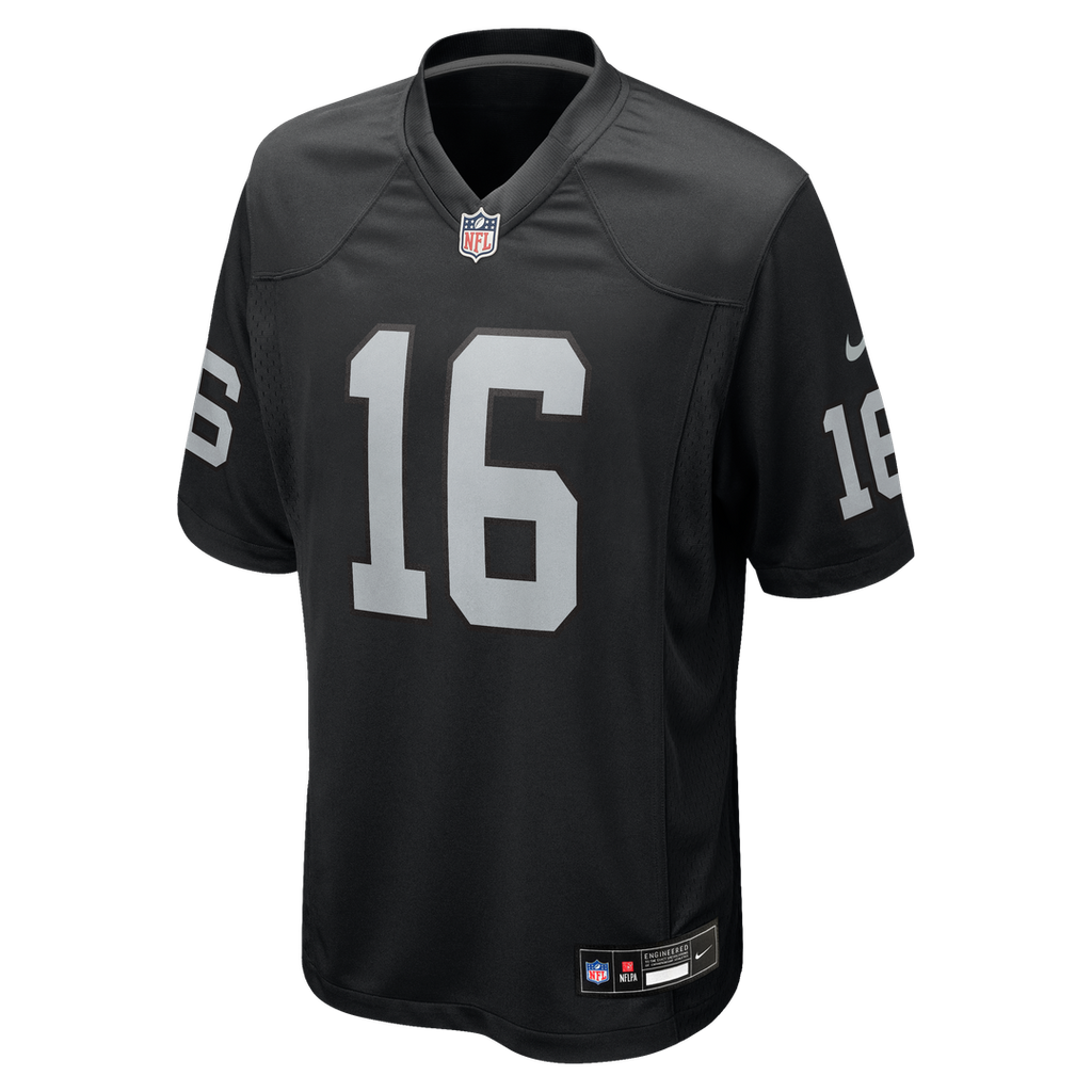 Las Vegas Raiders Jim Plunkett Black Game Retired Player Jersey