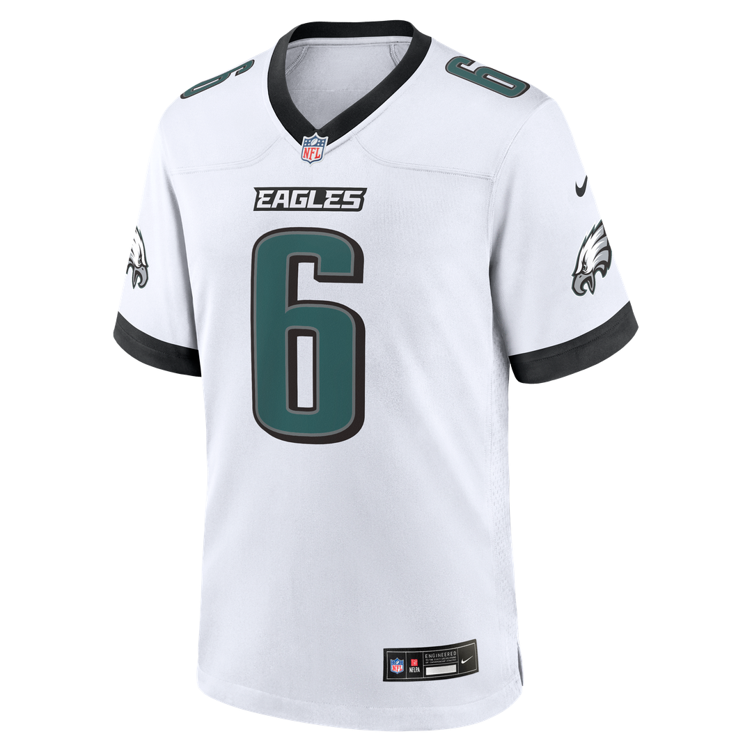 Philadelphia Eagles DeVonta Smith White Game Jersey