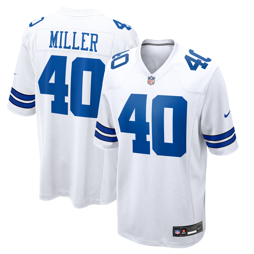 Dallas Cowboys Von Miller White Game Jersey