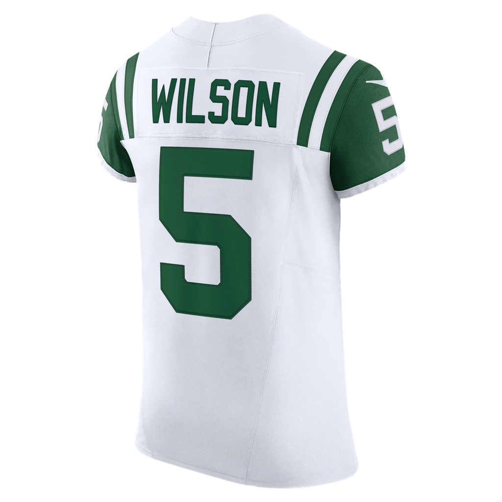 New York Jets Garrett Wilson White Classic Alternate Vapor F.U.S.E. Elite Jersey